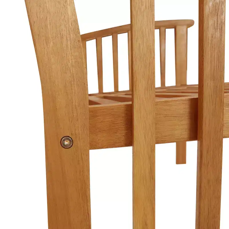 Garden Bench Natural Wood Solid Acacia Wood Medium Durable