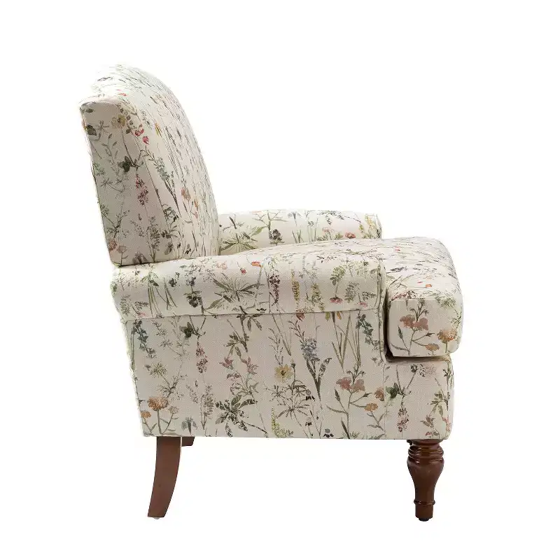 comfy Livingroom Armchair with Solid Wood Legs