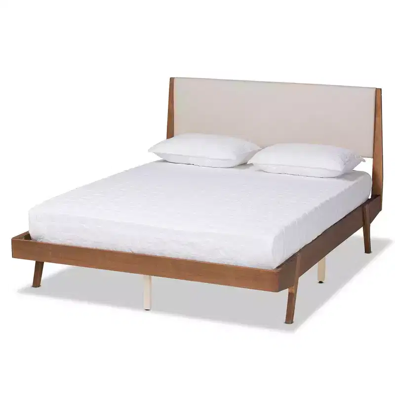 Senna Wood Platform Bed - Baxton Studio