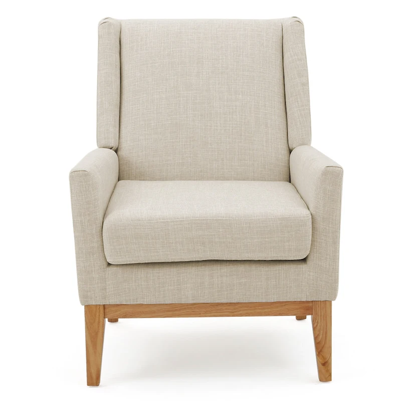 Aurla Mid-century Upholstered Accent Chair by Christopher Knight Home - 27.50 L x 28.50 W x 36.50 H