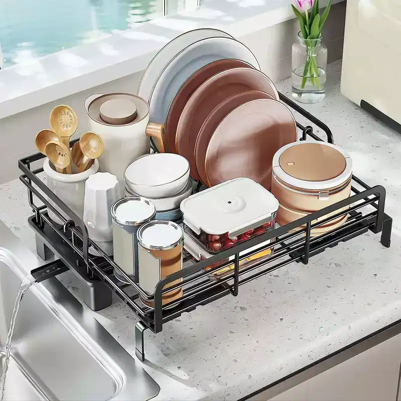 Space Saving Drop Stand Dishwasher Rack, Kitchen Drying Stand, 42x30.6x15.7cm