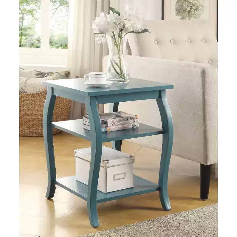 Royal Hampton End Table, Teal