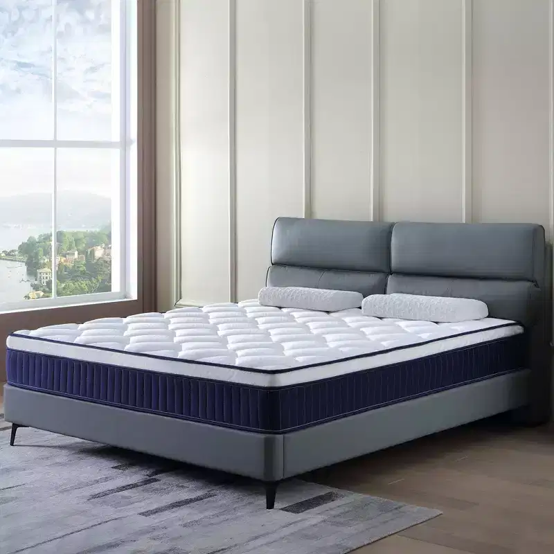 Okak Medium Firm Mattress with Memory Foam, Hybrid Mattress with Pocket coil, Mattress in a Box for Home, Hotel, Apartment