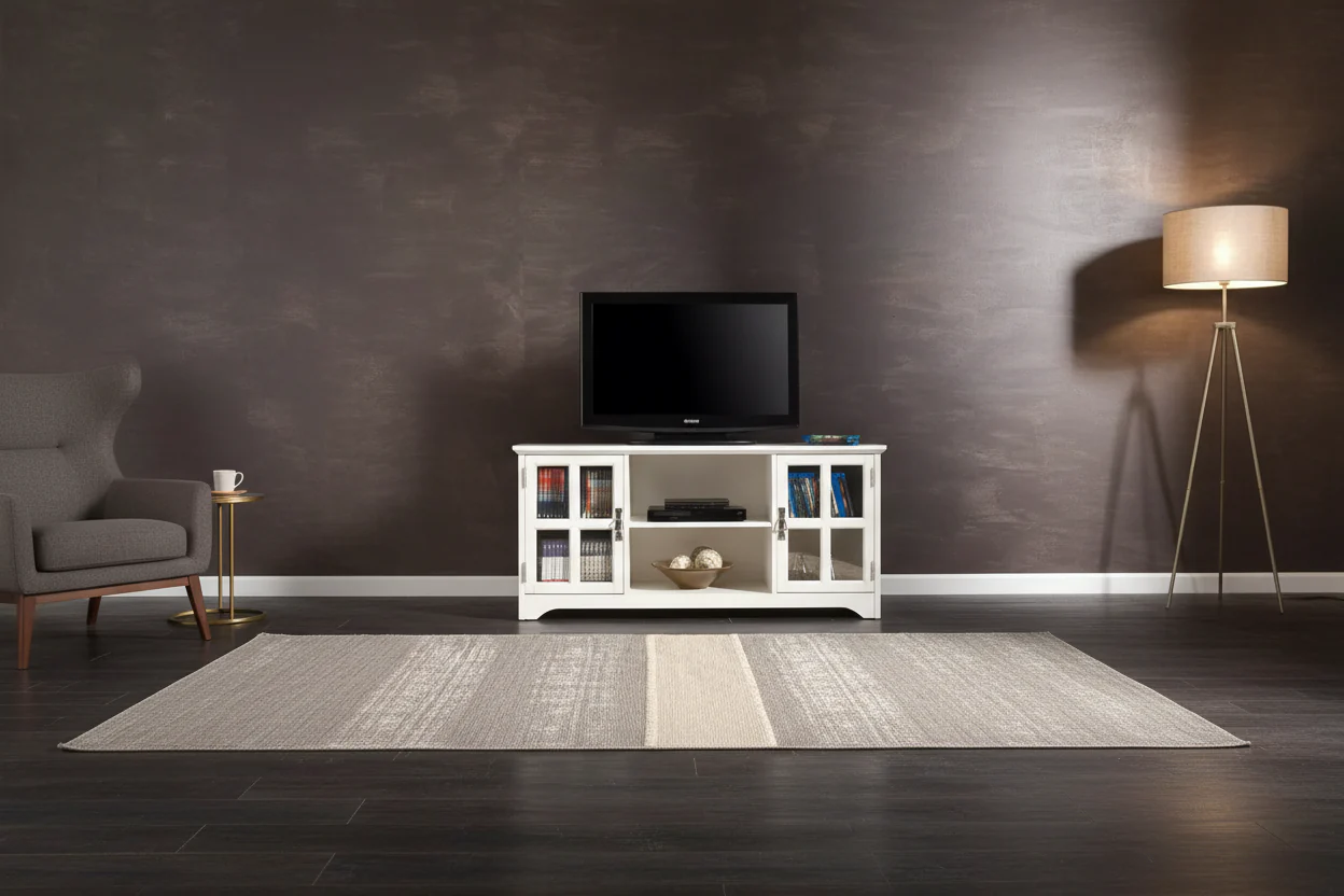 TV/Media Stand - White