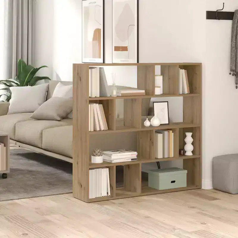 Book Cabinet/Room Divider Artisan Oak 41.3x9.4x40.2