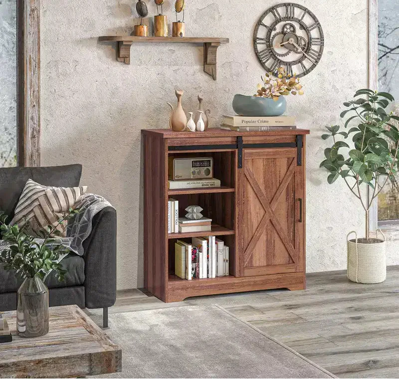 Farmhouse Coffee Bar Cabinet - 33
