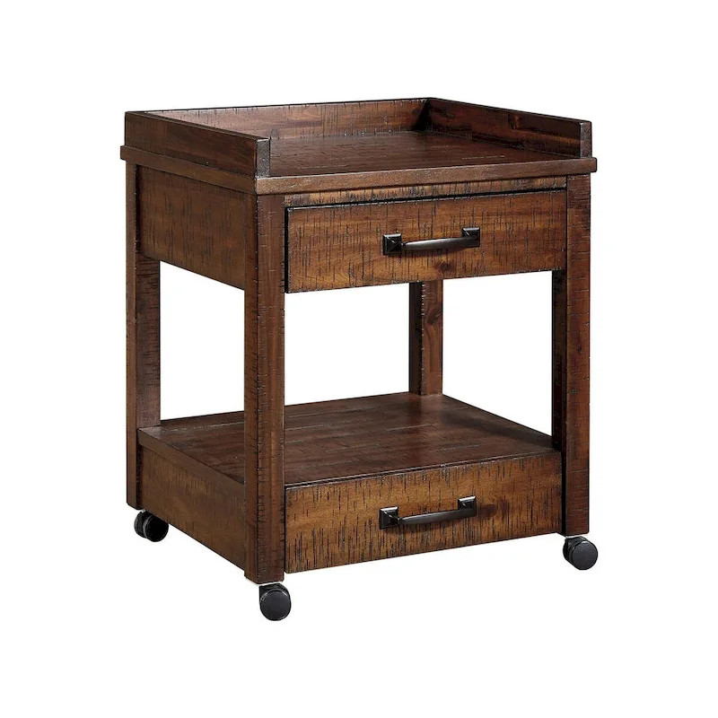 Rustic Brown Casual Printer Stand