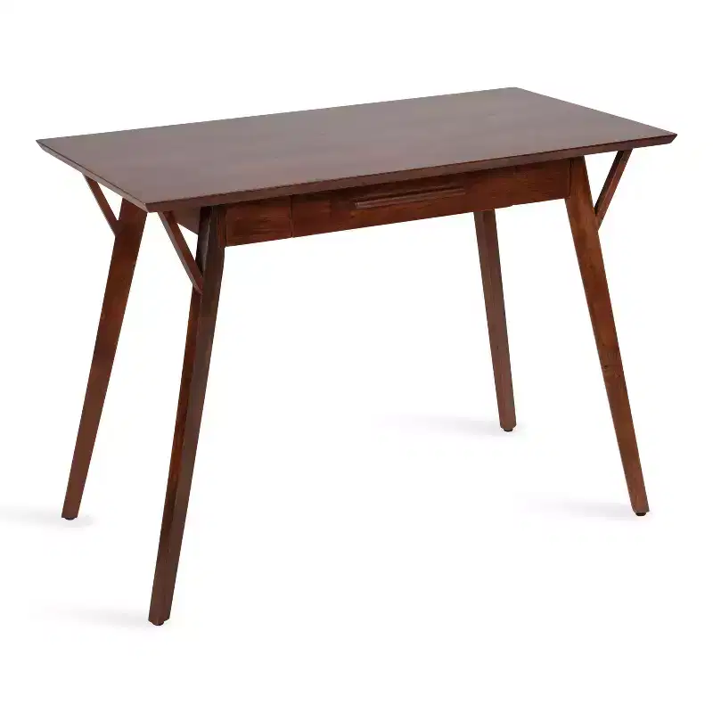 Kate and Laurel McCutcheon Rectangle Wood Writing Desk, 42x22x30, Brown