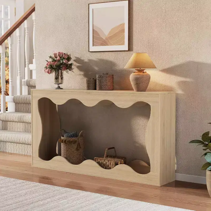 63 Long Farmhouse Console Table, Narrow Entryway Sofa Table, Industrial Accent Table, Entry Table Stand, for Hallway, Foyer, Living Room