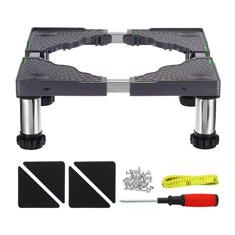 Unique Bargains 4 Strong Feet Multi-Functional Adjustable Mini Fridge Stands