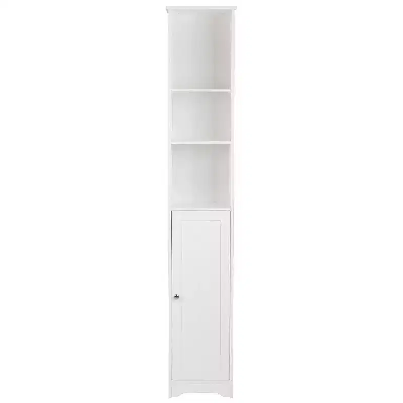 Karl Home One Door & Three Layers Bathroom Cabinet White