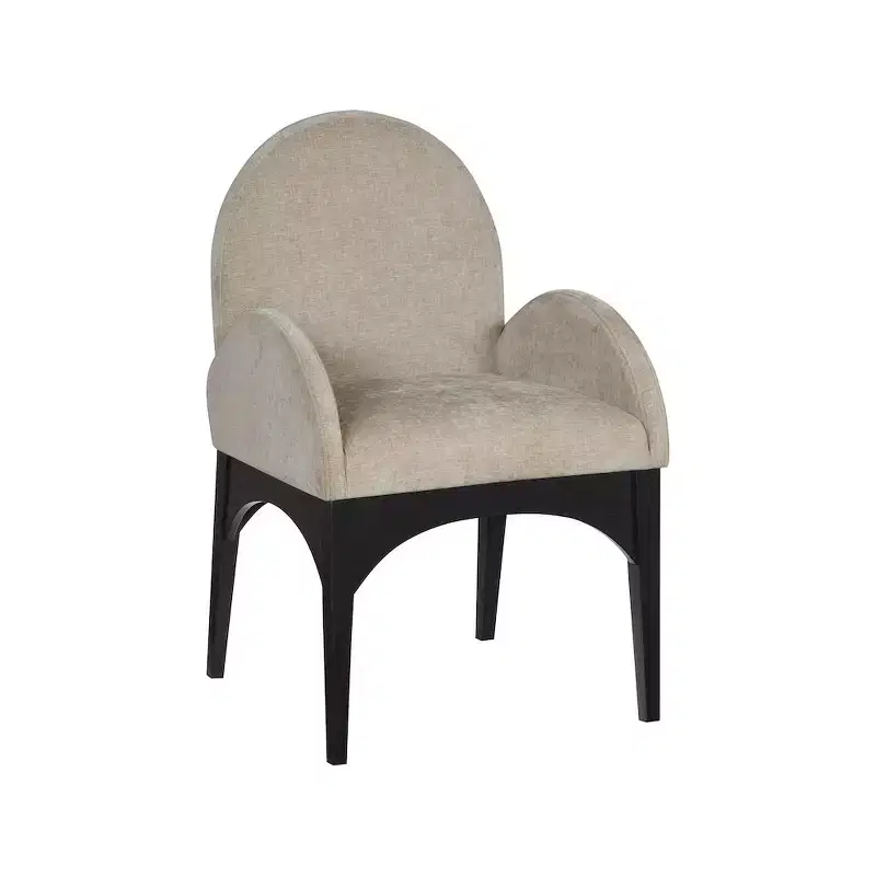 Meridian Furniture,Waldorf Chenille Fabric Dining Chair
