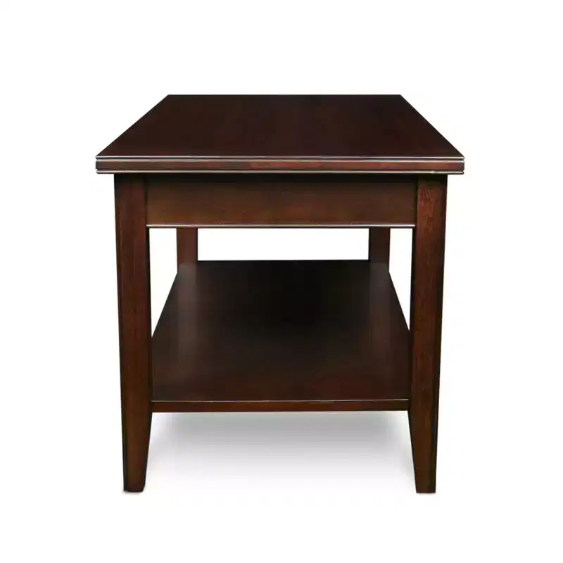 Laurent Condo/Apartment Coffee Table Chocolate Cherry Finish - Leick Home
