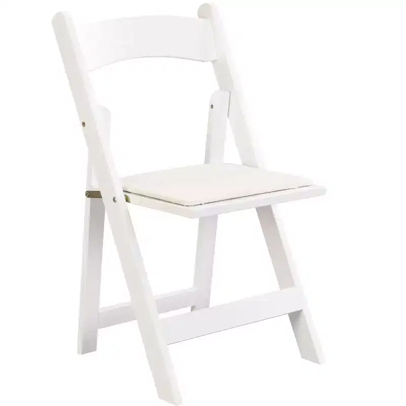 Okak Set of 4 Convenient Rustic Wood Dining Chairs with Upholstered Seat,Folding Accent Chairs for Dining Room,Living Room