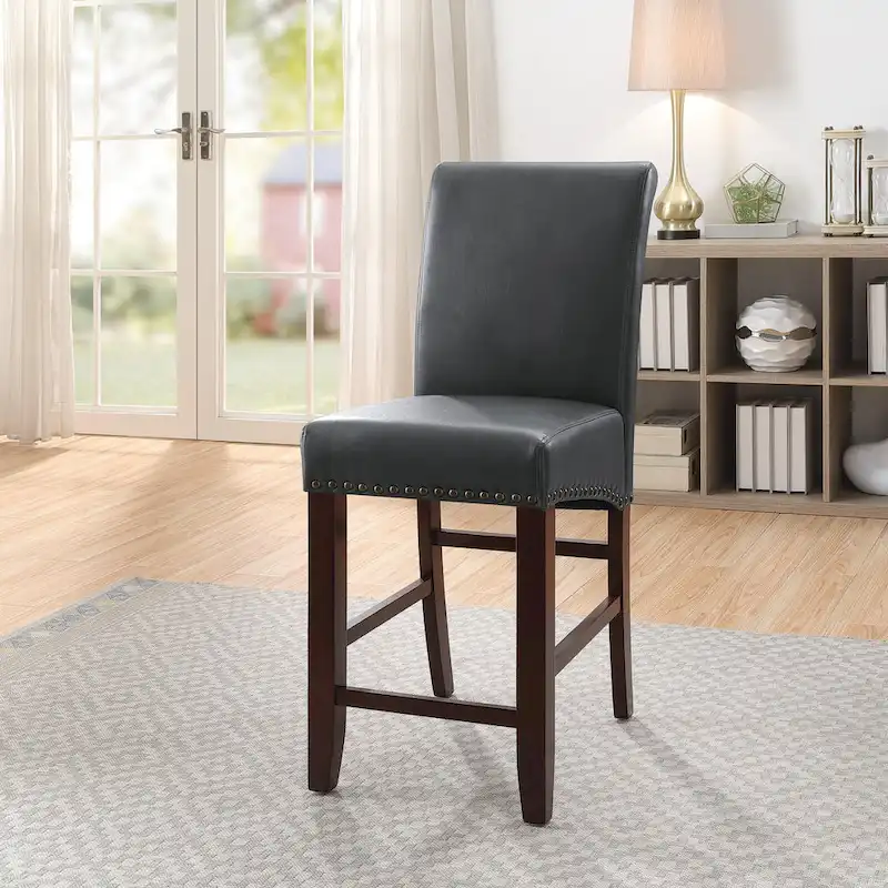 24 Parsons Barstool with Nailheads