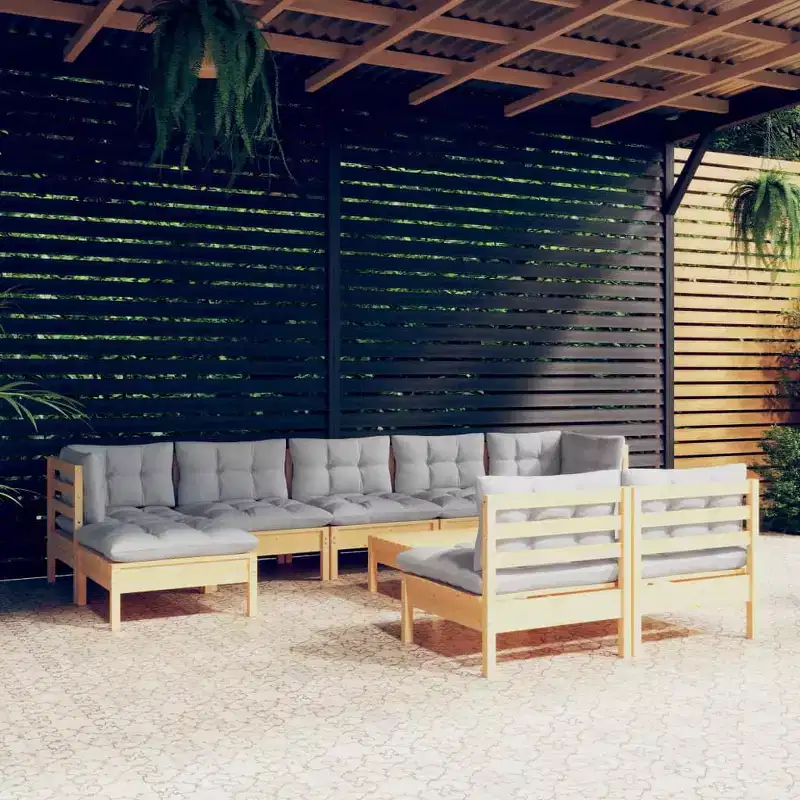 vidaXL Garden Lounge Set with and Cushions