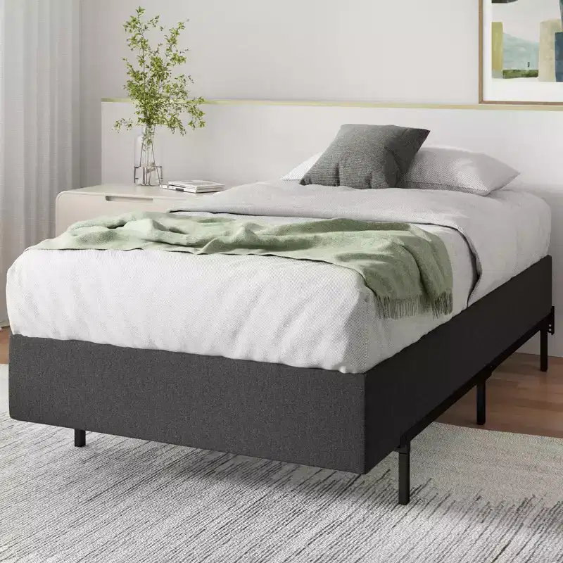 Zinus 9 Inch Twin WonderBox(TM) Smart Box Spring, Quick Assembly Mattress Foundation, Durable Metal Frame, Grey