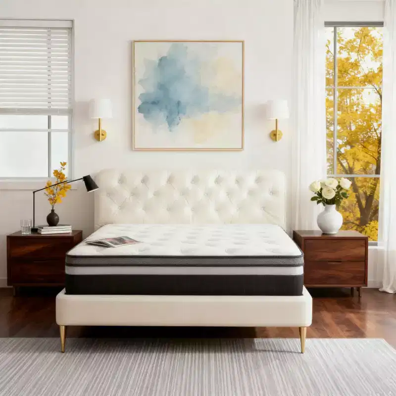 14-Inch King Hybrid Mattress in a Box, Gel Memory Foam  Medium Support, Motion Isolation, Cooling Cover, CertiPUR-US Certified