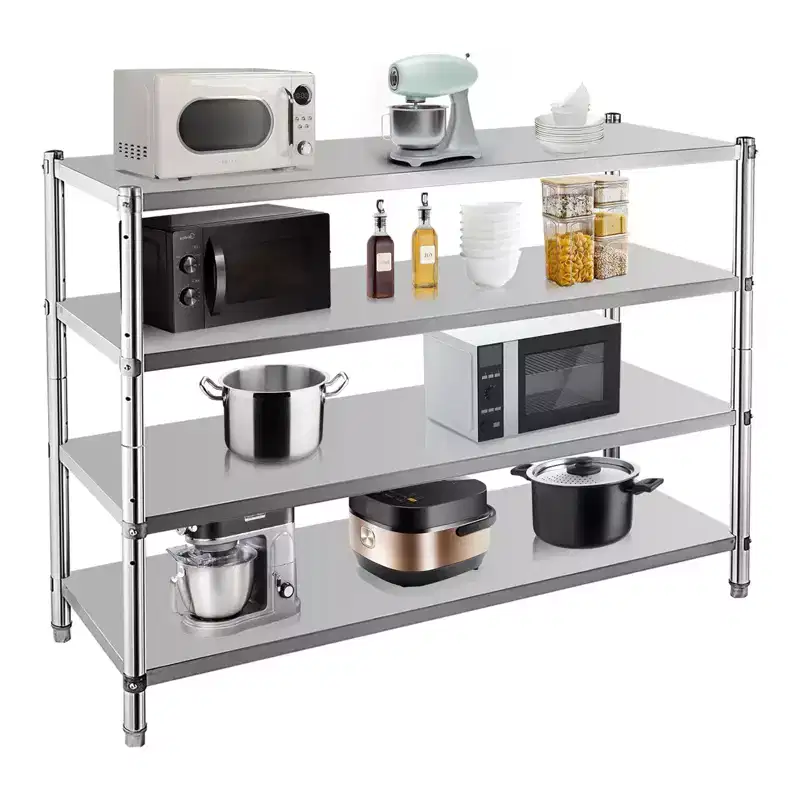 Storage Shelves, 330lb Per Shelf Metal Shelving Unit - Adjustable Organizer for Kitchen, Garage, Office, Warehouse