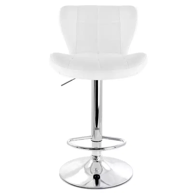 Elama 2 Piece Adjustable Faux Leather Bar Stool Set
