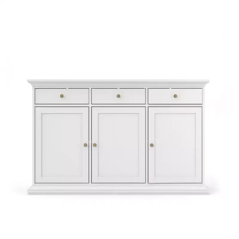 Tvilum, Sideboard with 3 Doors and 3 Drawers, White