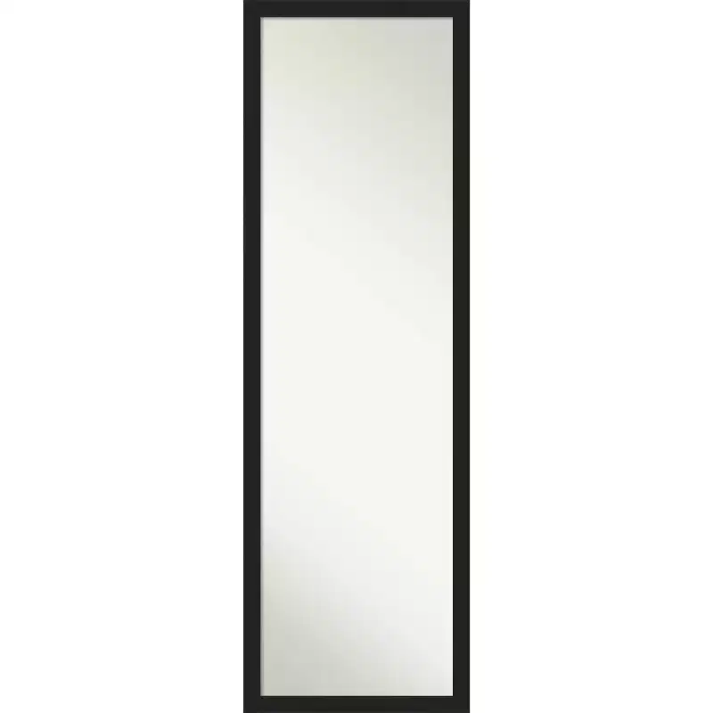 Brace Brushed Framed Full Length on the Door Mirror - Amanti Art