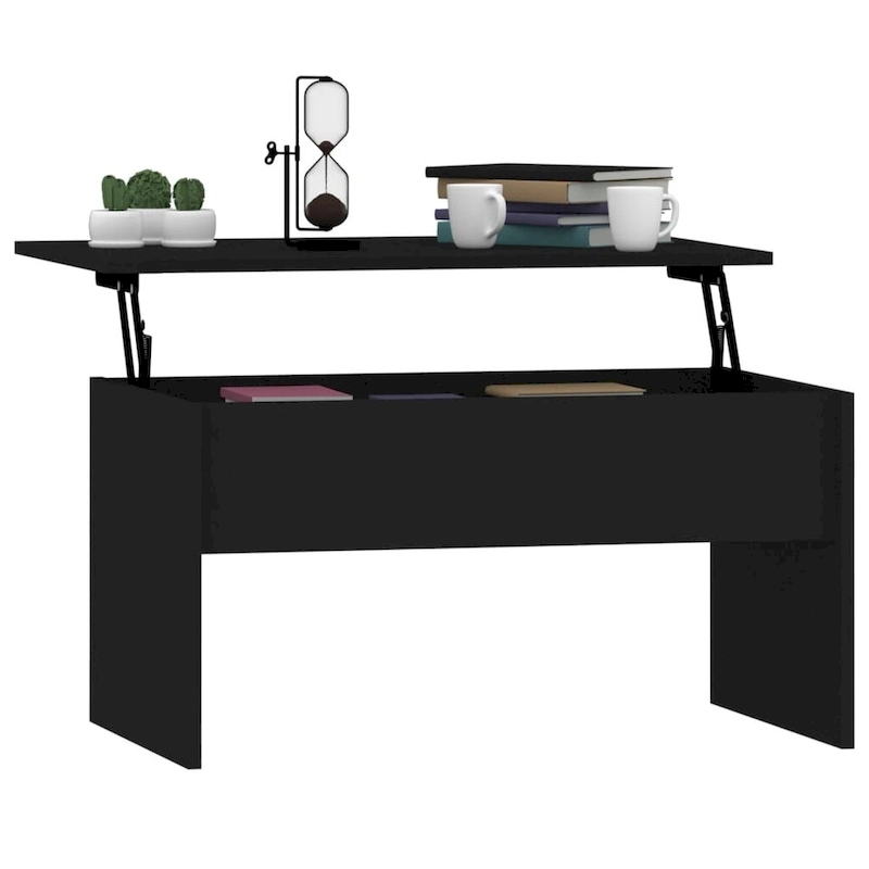 vidaXL Coffee Table Lift Top End Table Accent Side Sofa Table Engineered Wood - 31.5 x 19.9 x 16.3