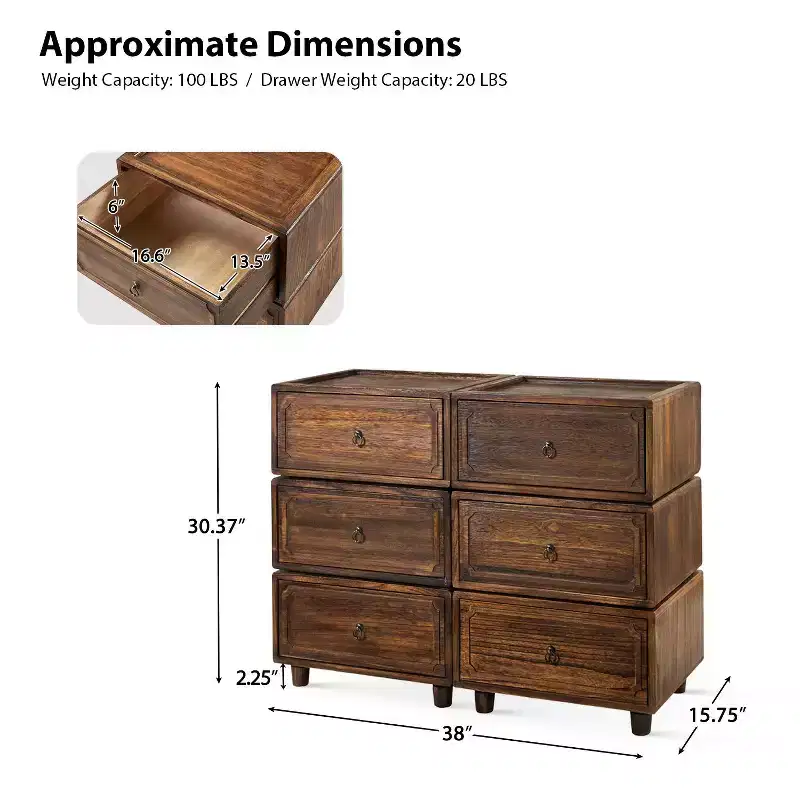 Oddone 2 - Drawer end table Set of 3 With Modular Design| ART OF LIVING DESIGNS