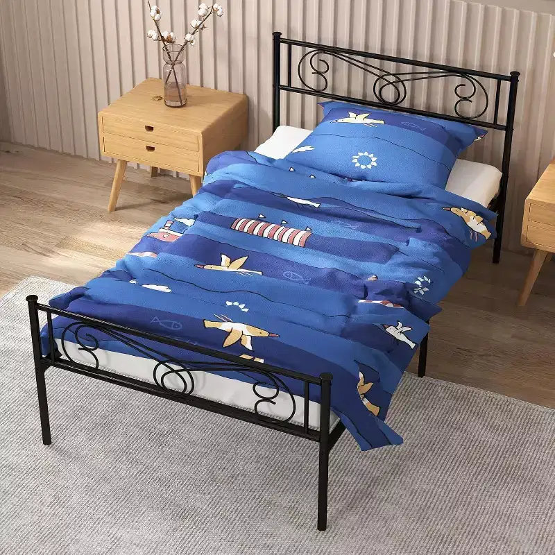Acekool Metal Platform Bed - 12 Storage Full Size