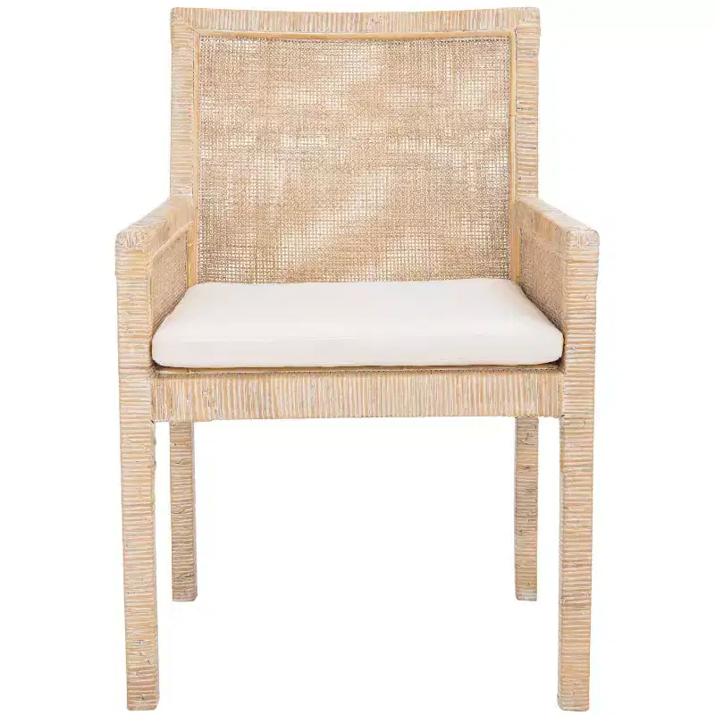 Wood Frame Accent Chair with Cushion