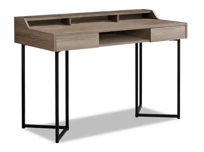 48 Office Desk with 2-Drawers & Cubbyholes