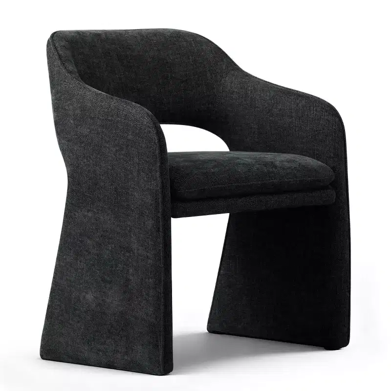 8-Piece Modern Dining Chairs, Fully Upholstered Fabric Kitchen Seating, Dining Room Chairs with Integrated Armrest and Leg Design-Panipeachy