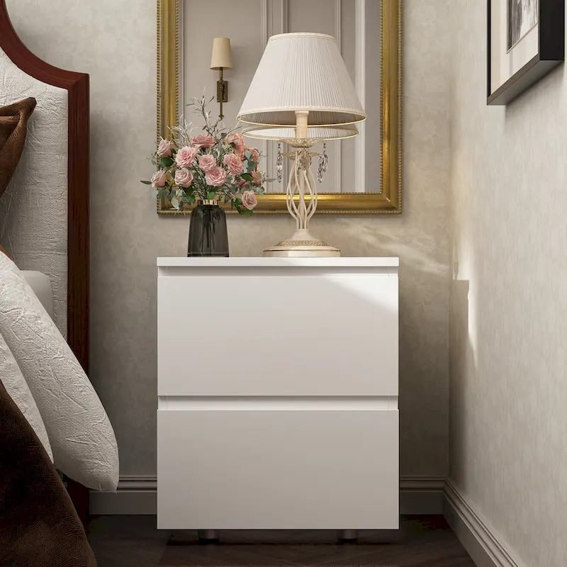 2-Drawer Nightstand End Table