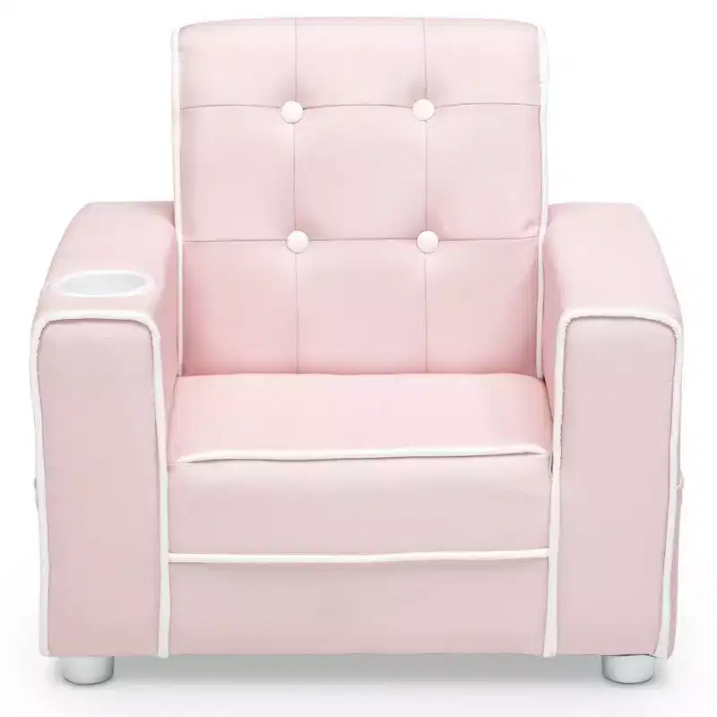Delta Children Chelsea Kids Upholstered Chair with Cup Holder