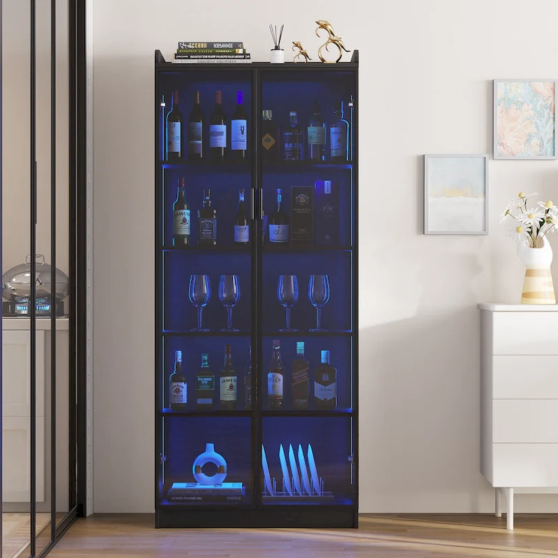 Dining Cabinet with LED light - N/A