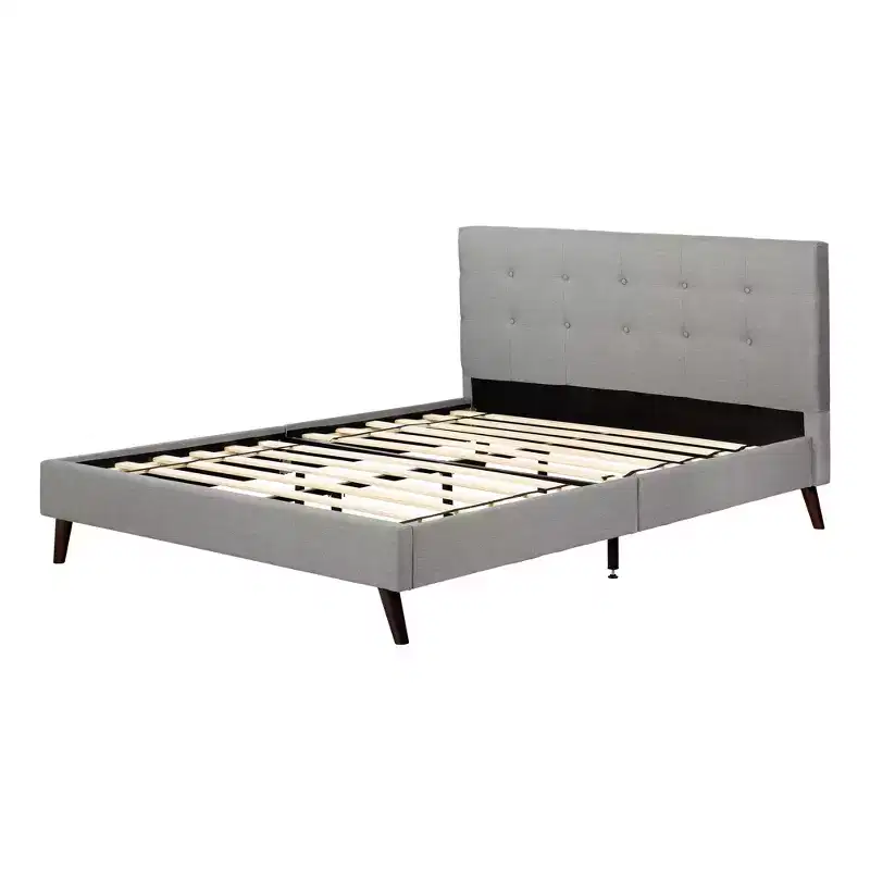 Upholstered Platform Bed and Headboard