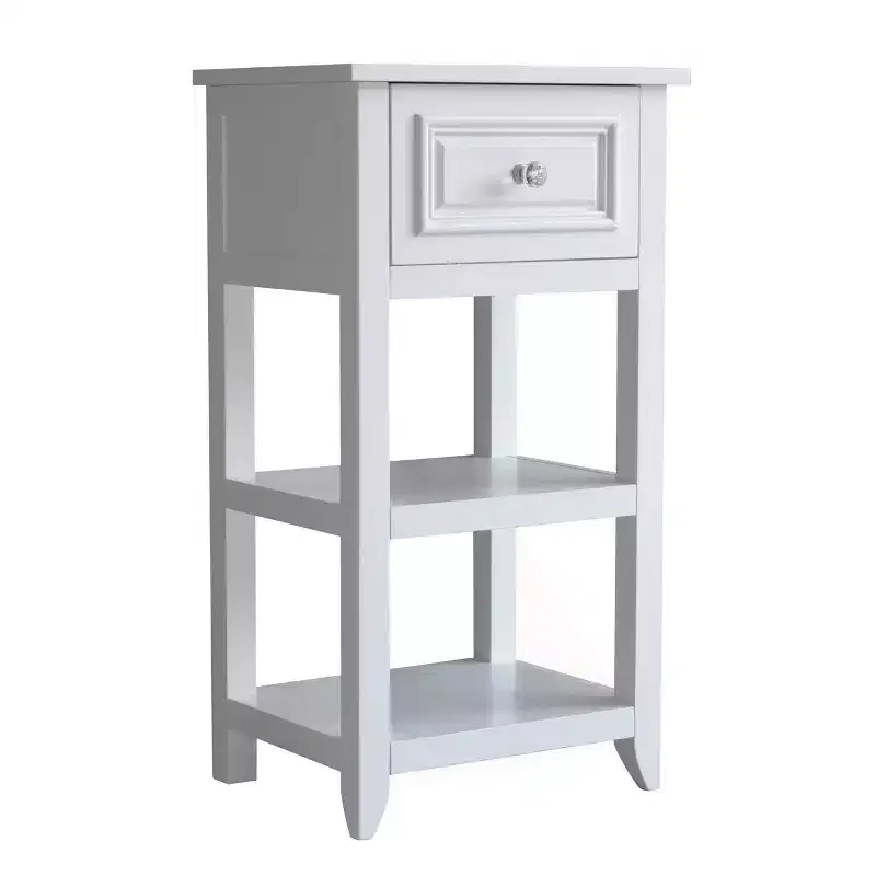 Floor Cabinet with 1 Drawer - White