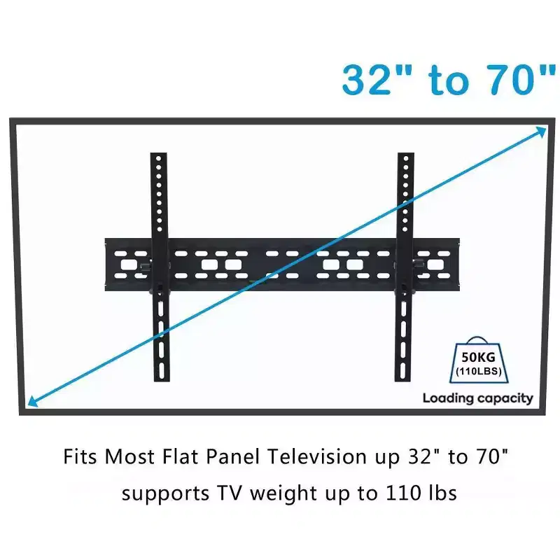 Karl Home 32 in. to 70 in. Large TV Wall Mount for with Spirit Level TV