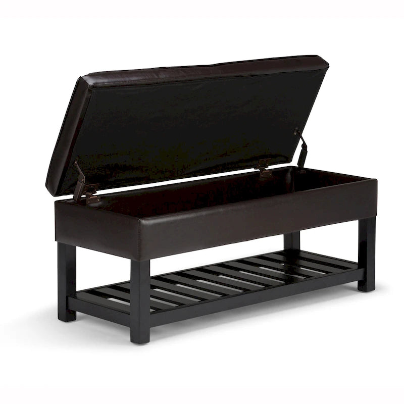44 inch Wide Transitional Rectangle Ottoman Bench
