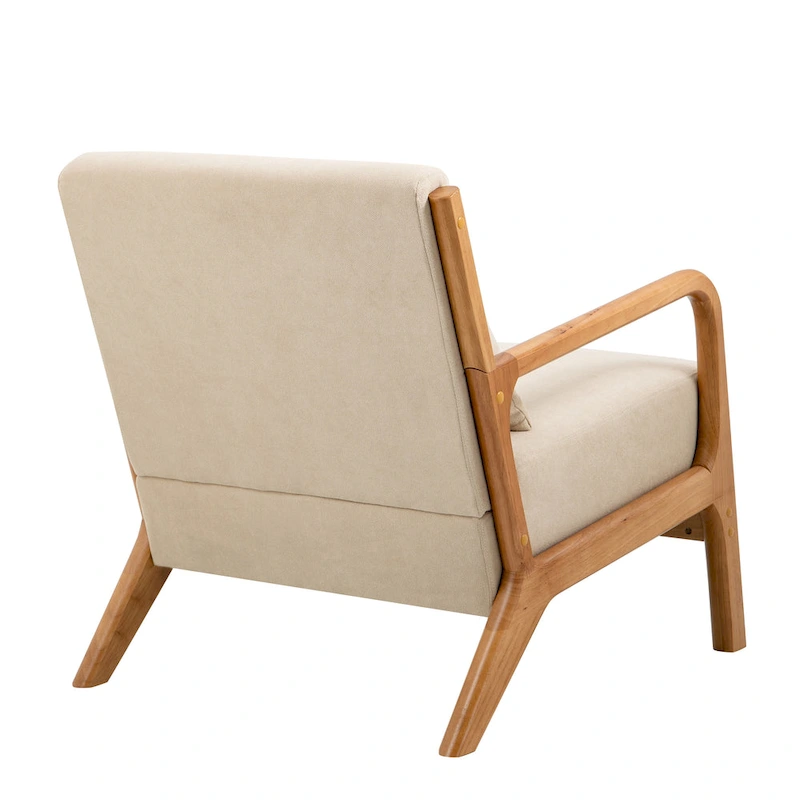 Leon Mid Century Modern Upholstered Accent Chairs Armchair Set of 2