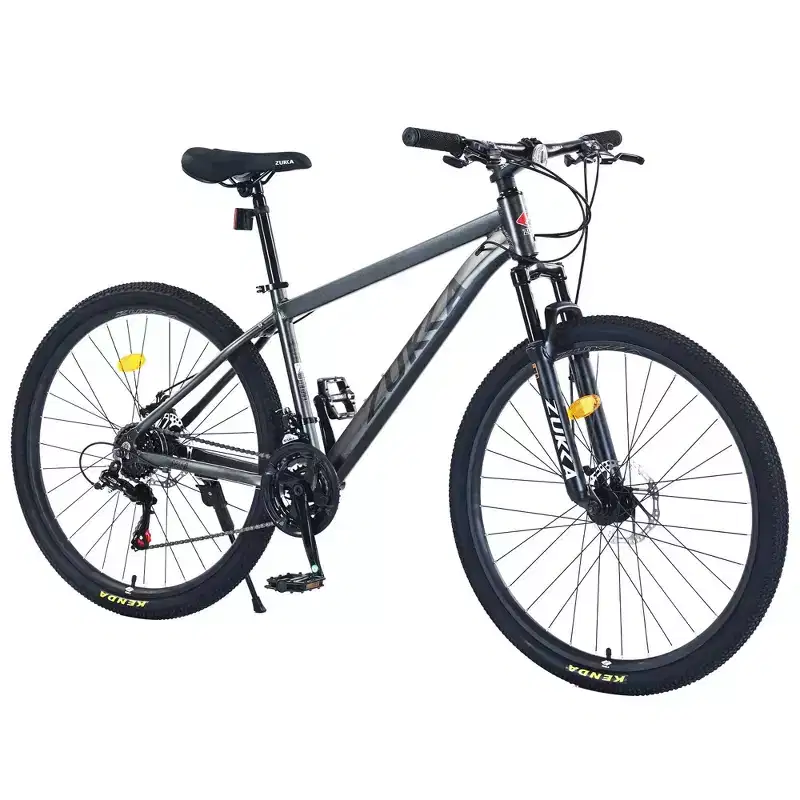 NAYSAYE Bicycle Mountain Bike 27.5 Inch Wheels 21 Speed Front Suspension for Men Women Boys and Girls, Gray, 68.8*26.37*39.37