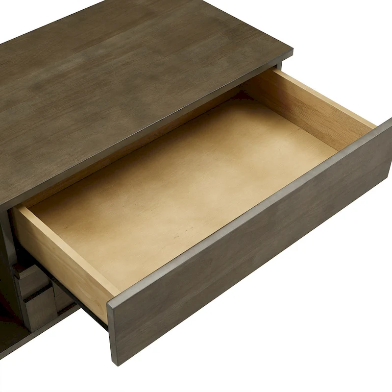 Kieran Mid-Century Wood 2-Drawer TV Stand by iNSPIRE Q Modern - 59-Inch
