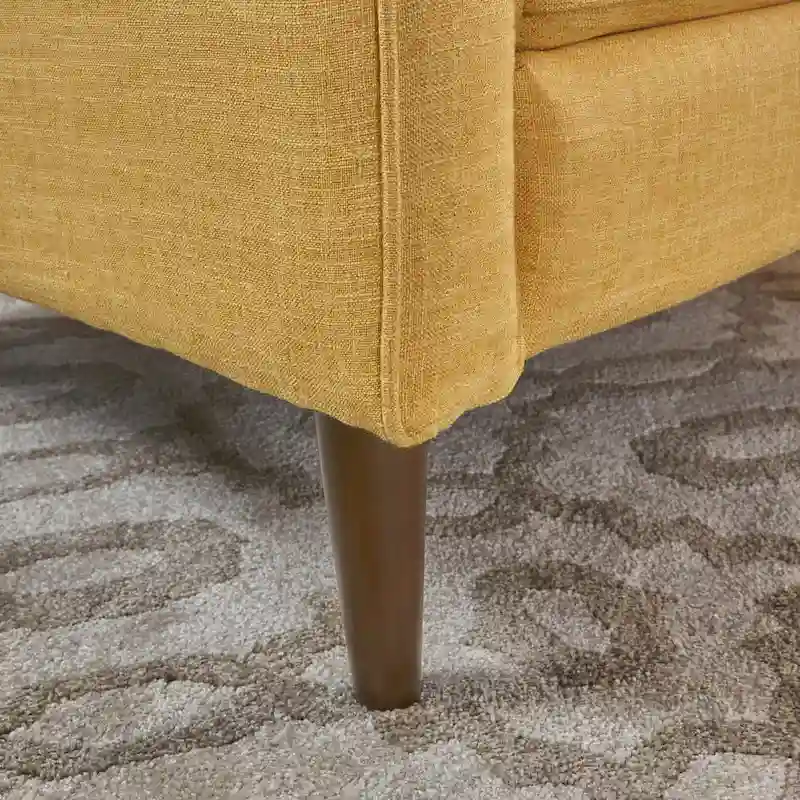 Mervynn Mid-Century Modern Button Tufted Fabric Recliner by Christopher Knight Home