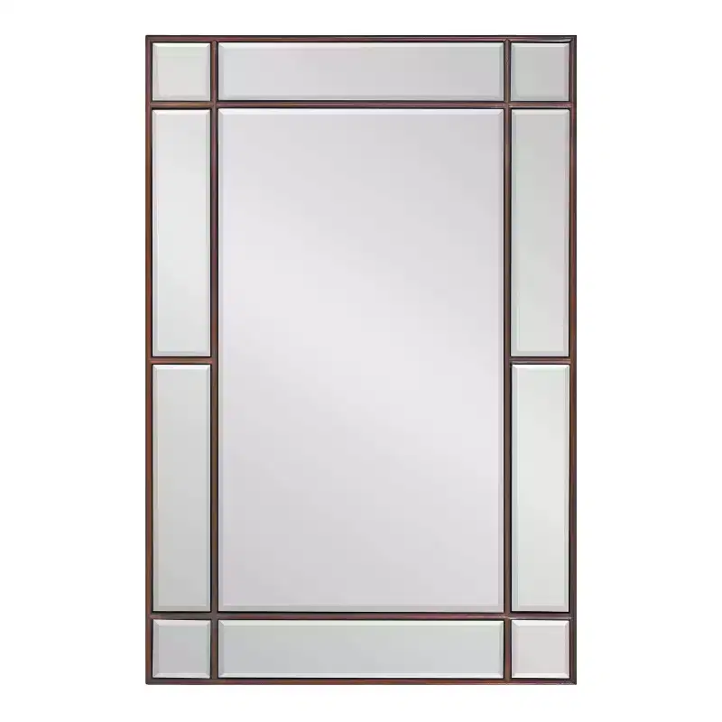 20" x 30" Framed Decorative Wall Mirror Bronze