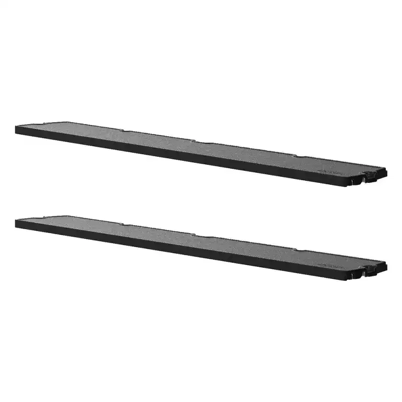 2-Pack Shed Wall Shelf Kit – Resin, 50 lb Capacity Each, Horizontal & XL Vertical Shed Compatible