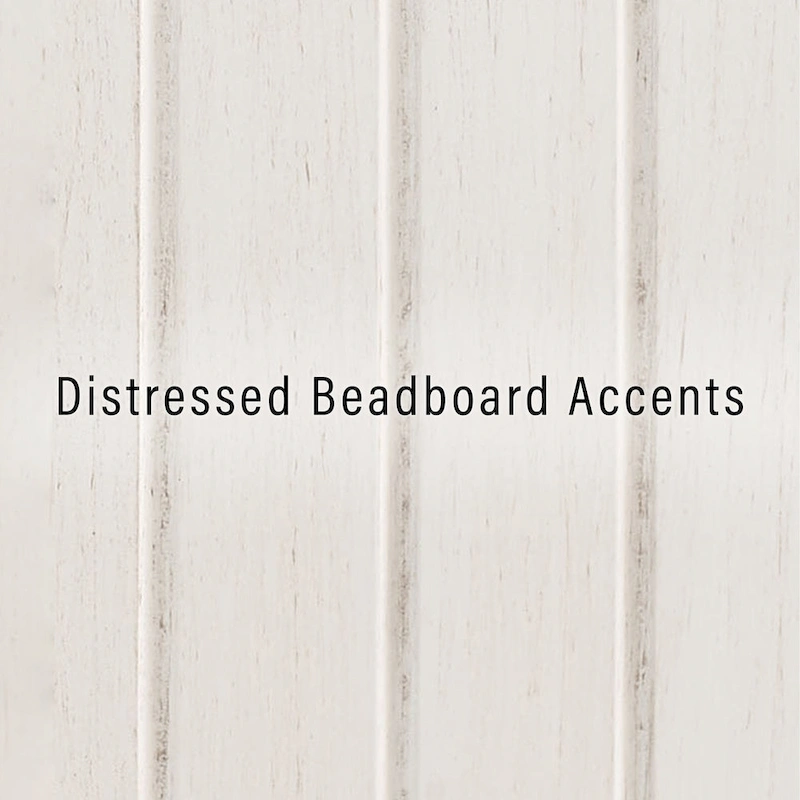 Crosley Seaside Tall Linen Cabinet Distressed White
