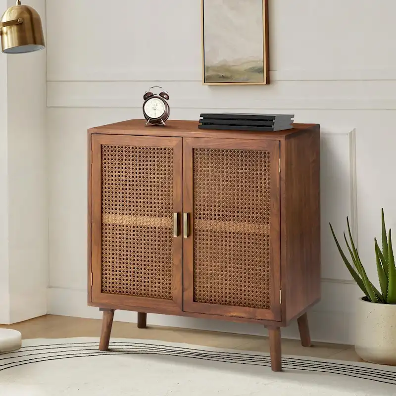 2-Door Accent Cabinet with Shelves
