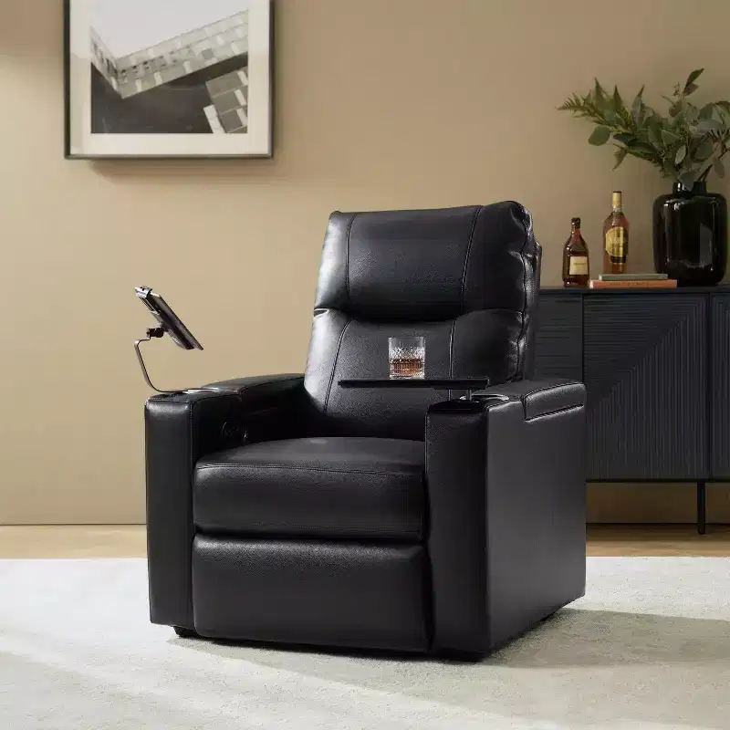 Flora Genuine Leather Recliner|HULALA HOME