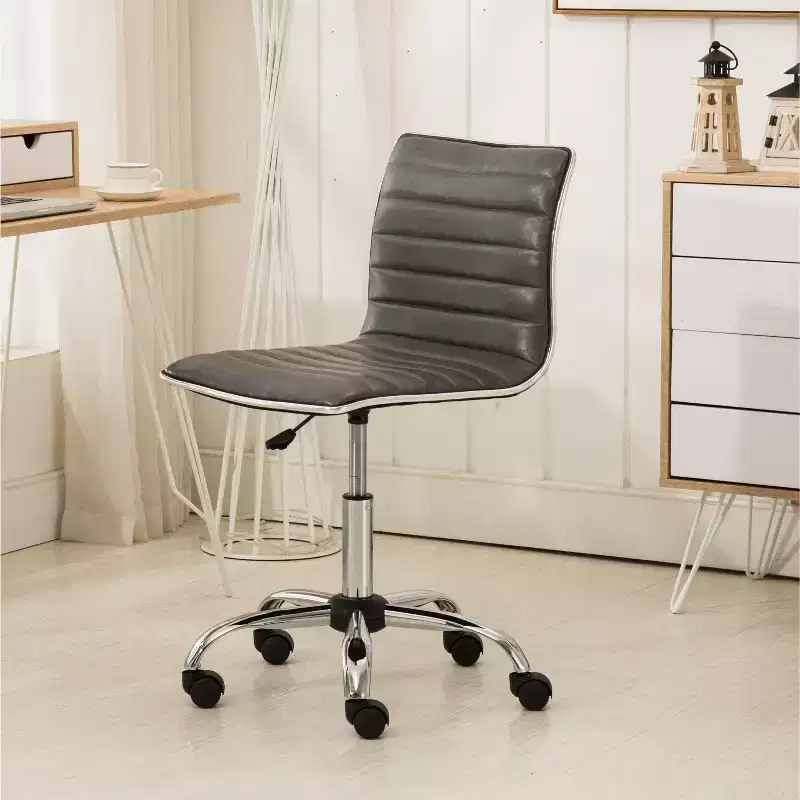 Fremo Chromel Adjustable Air Lift Office Chair in Grey