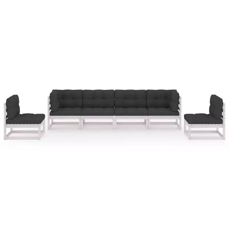 vidaXL Garden Lounge Set Pine Solid pine wood Modular